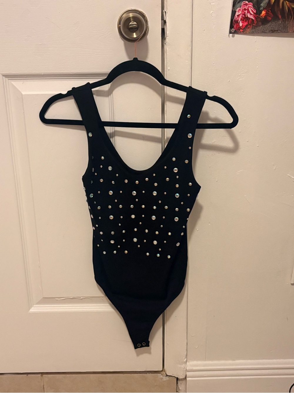 eye candy Black Studded Kids One-Piece Bodysuit